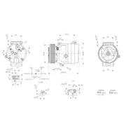 Hella Air Conditioning Compressor fits Nissan Interstar 2002-2006
