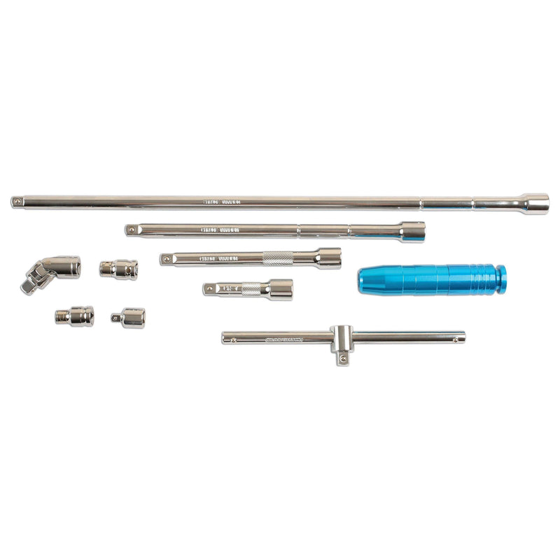 Laser Extension Bar Set 3/8"D 10pc 6081 Laser - Dynamic Drive