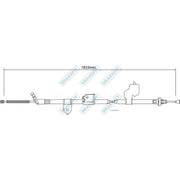 Apec Handbrake Cable Left Rear BBC3318