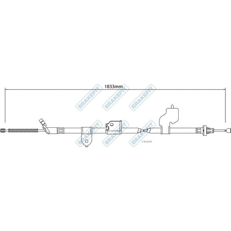 Apec Handbrake Cable Left Rear BBC3318