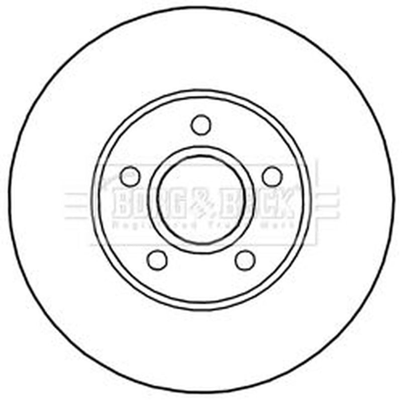 Borg & Beck Front & Rear Brake Discs & Pads fits Ford C-Max II 2010-2019 1.6