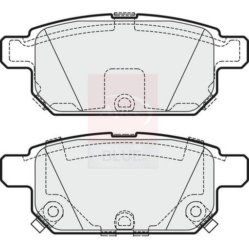 Apec Rear Brake Pad Set fits Suzuki Baleno 2016 on 1.0 1.2