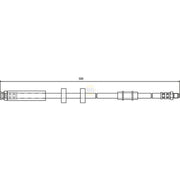 NAPA Brake Hydraulic Hose Line Front fits Citroën Relay I 1994-2002 1.9 2.5 2.8