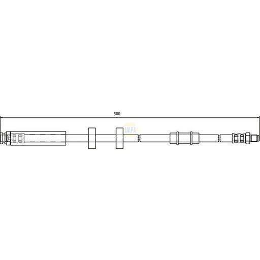 NAPA Brake Hydraulic Hose Line Lower NBH1160
