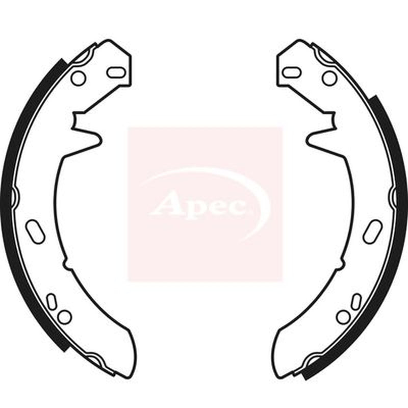 Apec Parking Brake Shoe Set fits Land Rover Defender 1990-2016 2.4 2.5 3.5 3.9