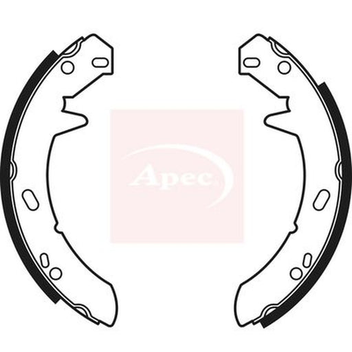 Apec Parking Brake Shoe Set fits Land Rover Defender 1990-2016 2.4 2.5 3.5 3.9