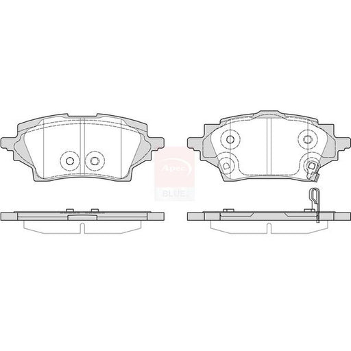 Apec Rear Brake Pad Set fits Mazda 2 2022 on 1.5