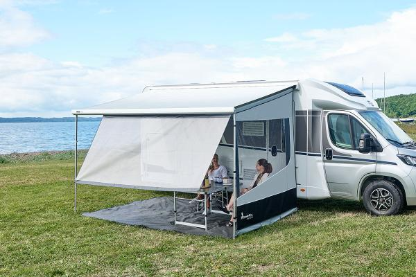 Isabella Shade screen 400 x 145 for Wind Out Awning | porch