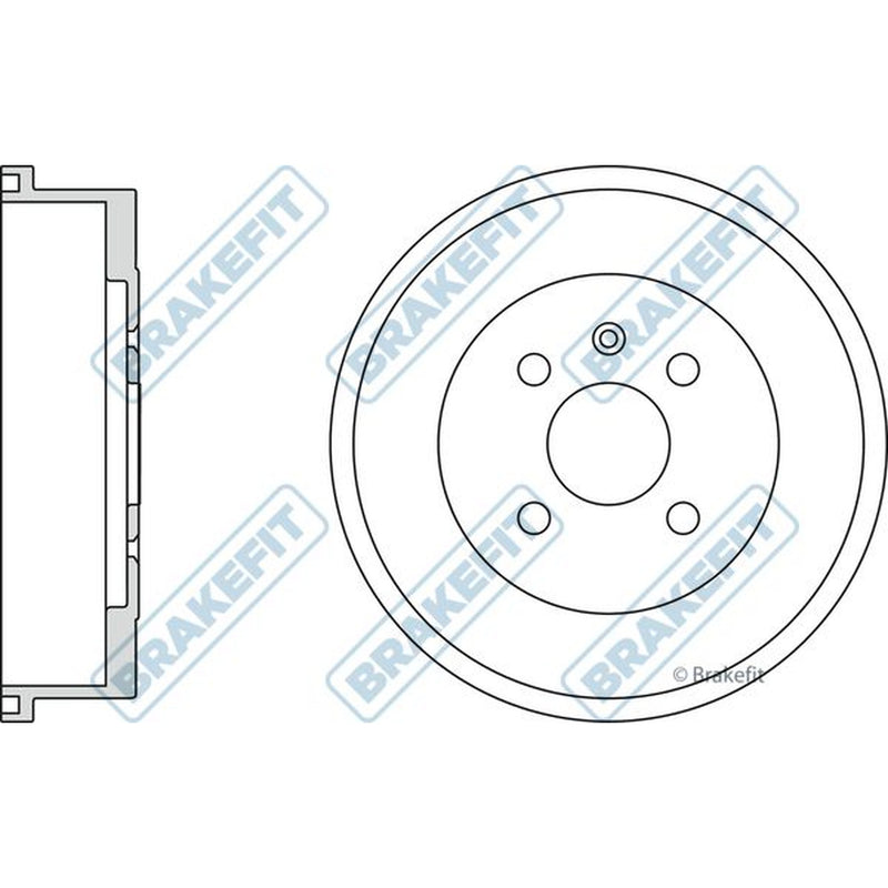 Apec Brake Drum Assembly Rear fits Opel Astra F 1994-1998 1.6