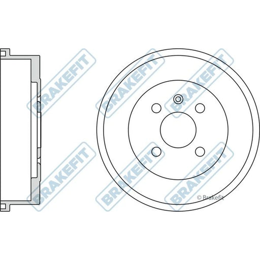 Apec Brake Drum Assembly Rear BDR9006