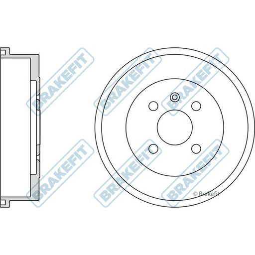 Apec Brake Drum Assembly Rear fits Opel Astra F 1994-1998 1.6