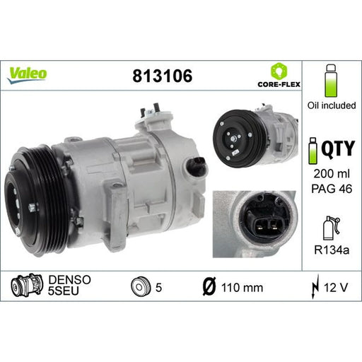 Valeo Air Conditioning Compressor 813106