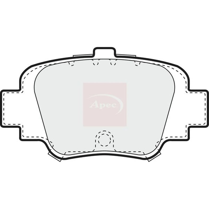 Apec Rear Brake Pad Set PAD871