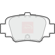Apec Rear Brake Pad Set fits Nissan Micra II 1992-2003 1.0 1.3 1.4