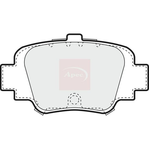 Apec Rear Brake Pad Set fits Nissan Micra II 1992-2003 1.0 1.3 1.4