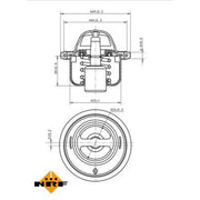 NRF Thermostat,Coolant 725061