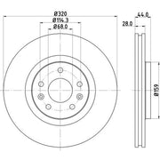 Mintex Front & Rear Brake Discs & Pads fits Renault Grand Scénic III 2009-2016