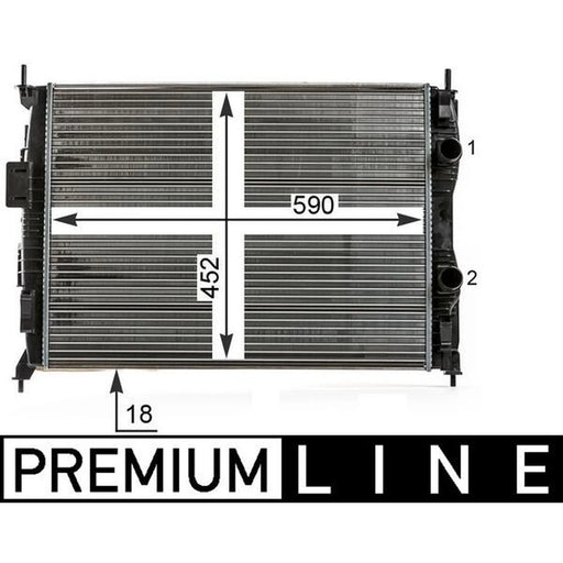 Mahle Engine Radiator fits Nissan Qashqai I 2007-2013 1.6