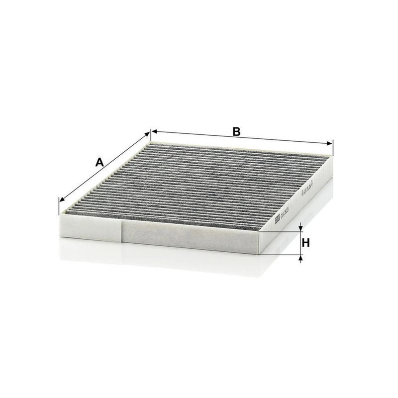 MANN-FILTER Cabin Air Filter (Pollen Filter) Driver's Side fits Renault Koleos I