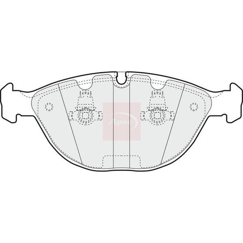 Apec Front Brake Pad Set fits BMW X5 2001-2006 4.4 4.6 4.8