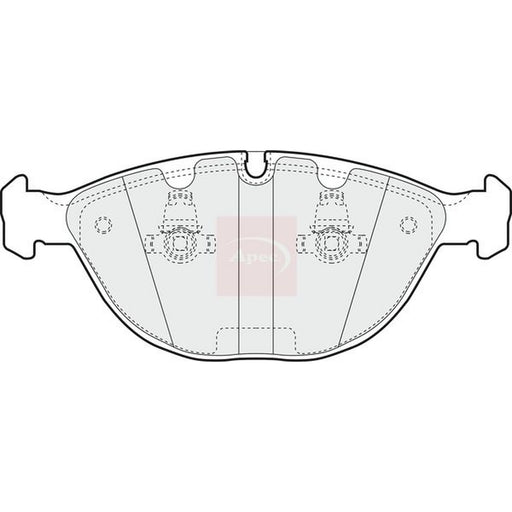 Apec Front Brake Pad Set fits BMW X5 2001-2006 4.4 4.6 4.8