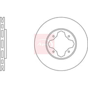 Apec Front Brake Vented Discs & Pads fits Acura Vigor 1991-1994 2.5