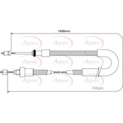 Apec Handbrake Cable Right Rear CAB1033