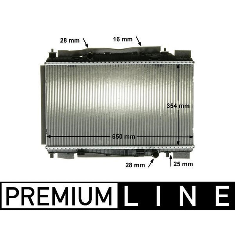 Mahle Engine Radiator fits Ford Fiesta VI 2013-2017 1.6