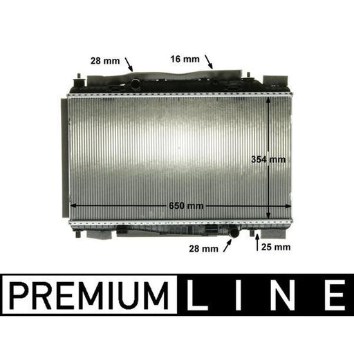 Mahle Engine Radiator fits Ford Fiesta VI 2013-2017 1.6