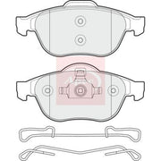 Apec Front Brake Pad Set fits Renault Laguna II 2001-2007 1.6 1.8 1.9 2.0 2.2