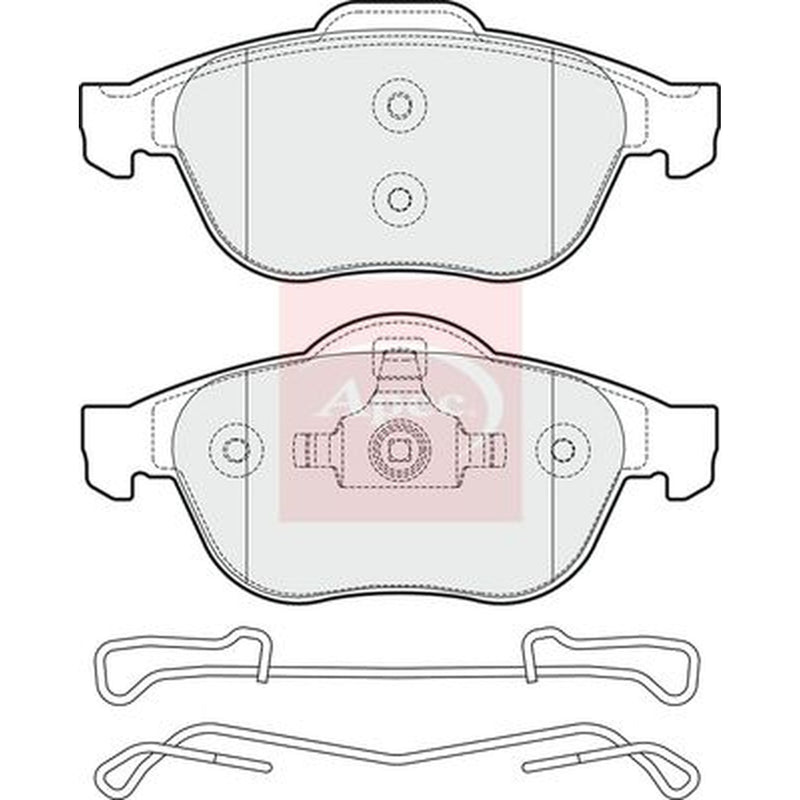 Apec Front Brake Pad Set fits Renault Laguna II 2001-2007 1.6 1.8 1.9 2.0 2.2