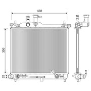 Valeo Engine Radiator 701252