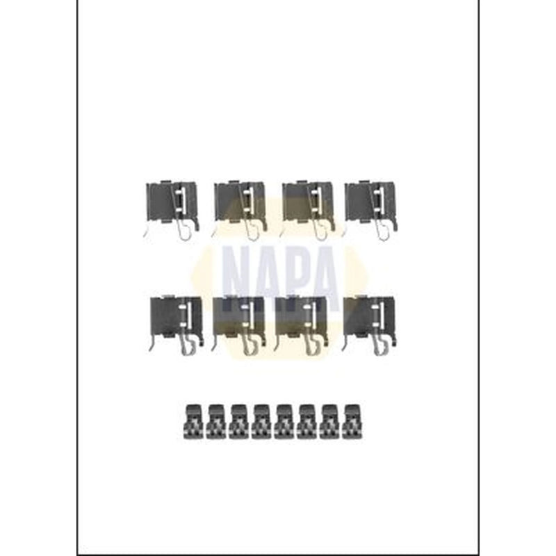NAPA Brake Pad Accessory Fitting Kit Front fits Mazda 6 2012-2020 2.0 2.2 2.5