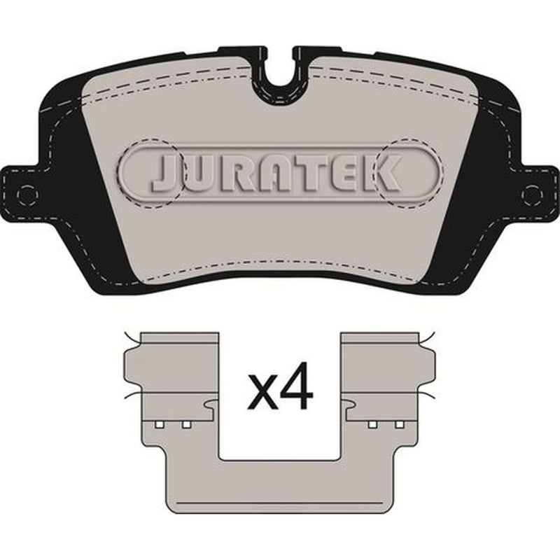 Juratek Rear Brake Pad Set fits Land Rover Defender 2020 on 2.0 3.0