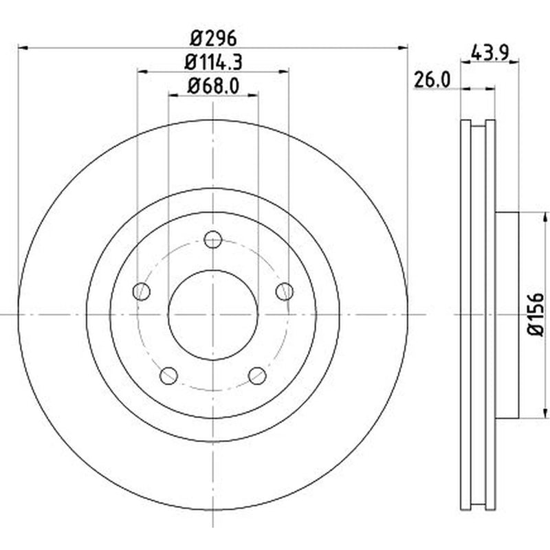 Mintex Front & Rear Brake Discs & Pads fits Nissan Qashqai I 2007-2013 1.6 2.0