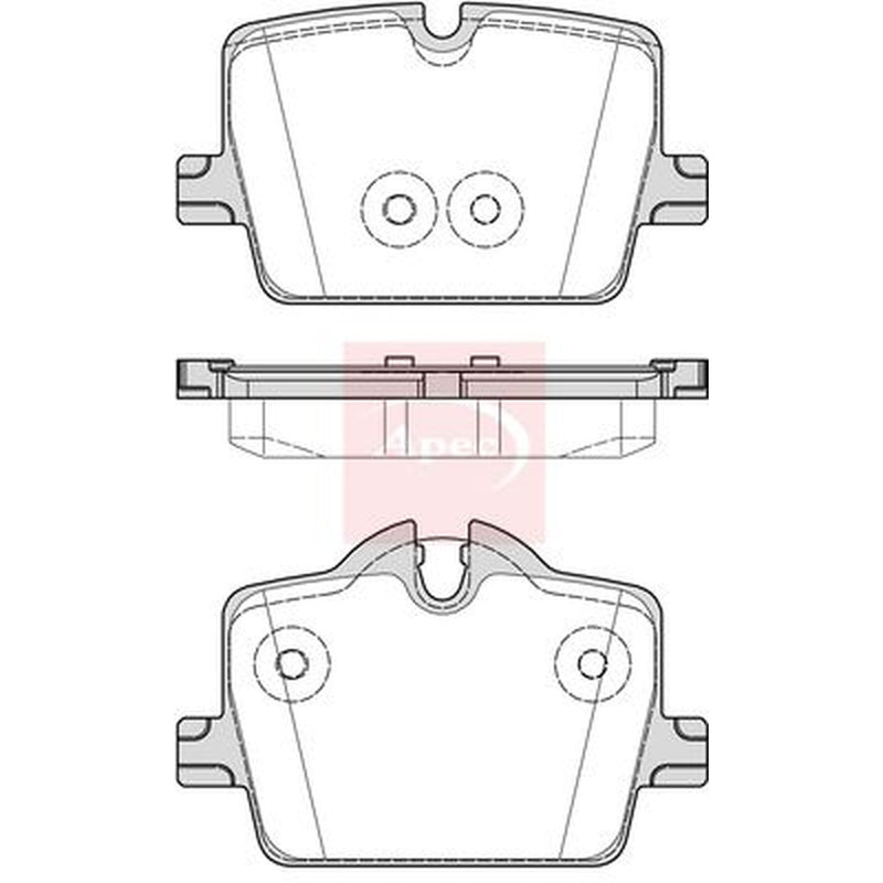 Apec Rear Brake Pad Set fits BMW 2 2022 on