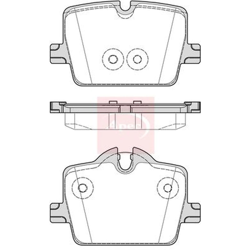 Apec Rear Brake Pad Set PAD2297