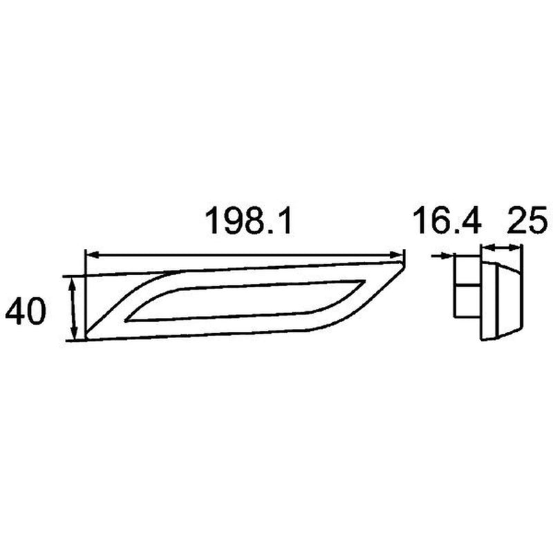 Hella Direction Indicator Light Left Rear