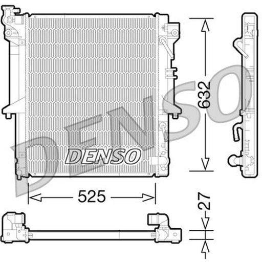 Denso Engine Radiator DRM45035