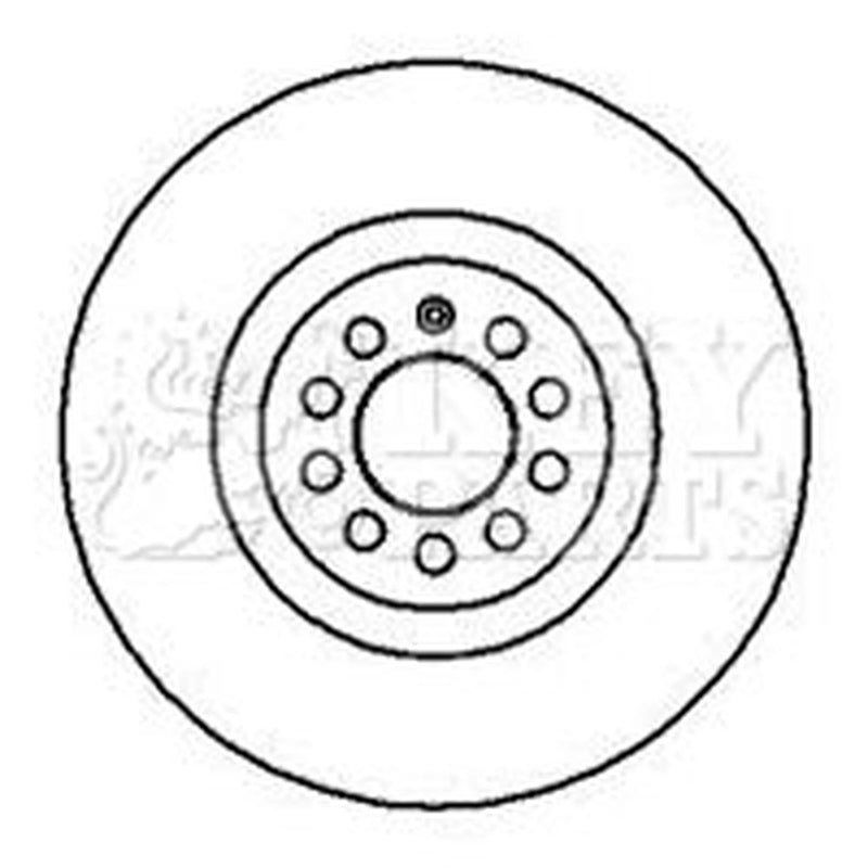 Key Parts Front & Rear Brake Discs & Pads fits VW Bora I 2000-2005 1.9