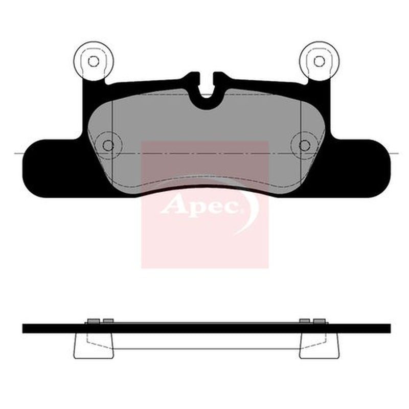 Apec Rear Brake Pad Set fits Porsche Taycan 2019-2023