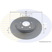 Comline Front & Rear Brake Discs & Pads fits Mercedes-Benz C-Class 2014-2021