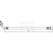 Apec Brake Hydraulic Hose Line outer HOS4124