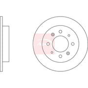 Apec Rear Brake Solid Discs & Pads fits Kia Cerato I 2004-2009 1.5 1.6 2.0