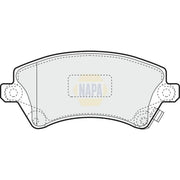 NAPA Front Brake Pad Set fits Toyota Corolla 1997-2008 1.4 1.6 1.8 2.0