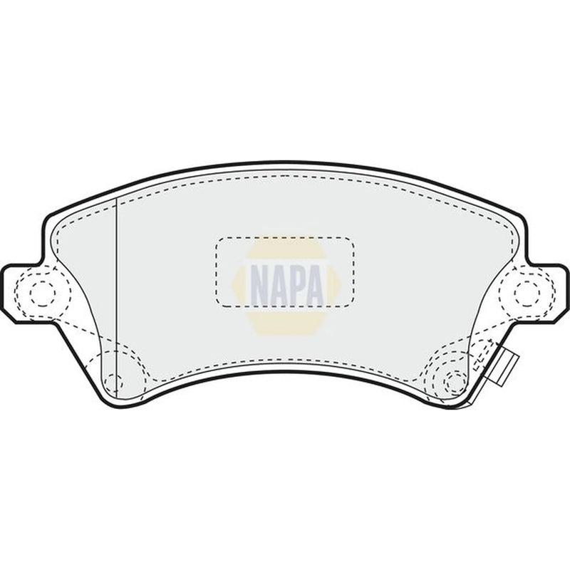 NAPA Front Brake Pad Set fits Toyota Corolla 1997-2008 1.4 1.6 1.8 2.0