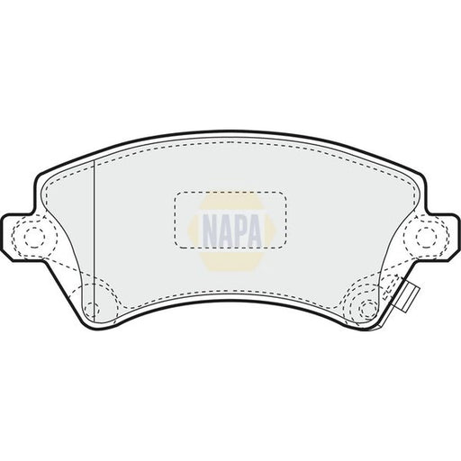NAPA Front Brake Pad Set fits Toyota Corolla 1997-2008 1.4 1.6 1.8 2.0