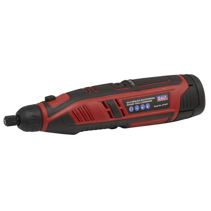 Sealey Cordless Multipurpose Rotary Tool & Engraver Kit 49pc 12V SV12 Series Bod Sealey - Dynamic Drive