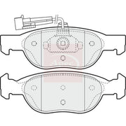 Apec Front Brake Pad Set fits Fiat Brava 1998-2002 1.2