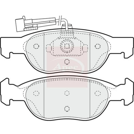 Apec Front Brake Pad Set PAD949